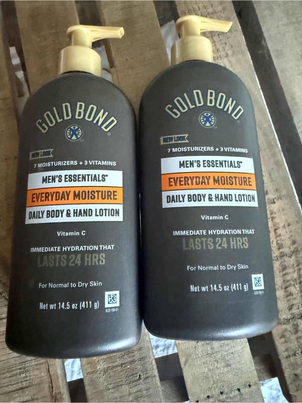 2-Men’s Essentials Everyday Moisture Daily Body & Hand Lotion -